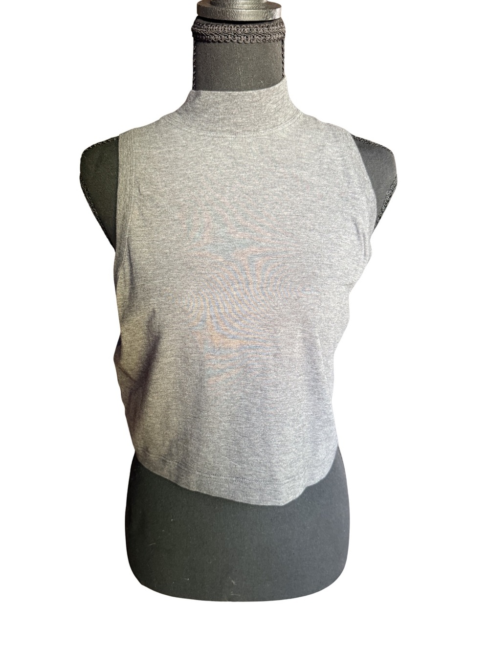 Vintage Lululemon Gray Mock Neck Sleeveless Top Large